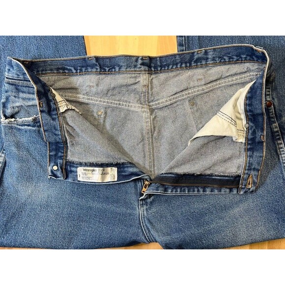 Wrangler Cowboy Cut Original Fit Denim Blue Jeans 40x32 Work Pants 13MWZPW - Picture 10 of 12